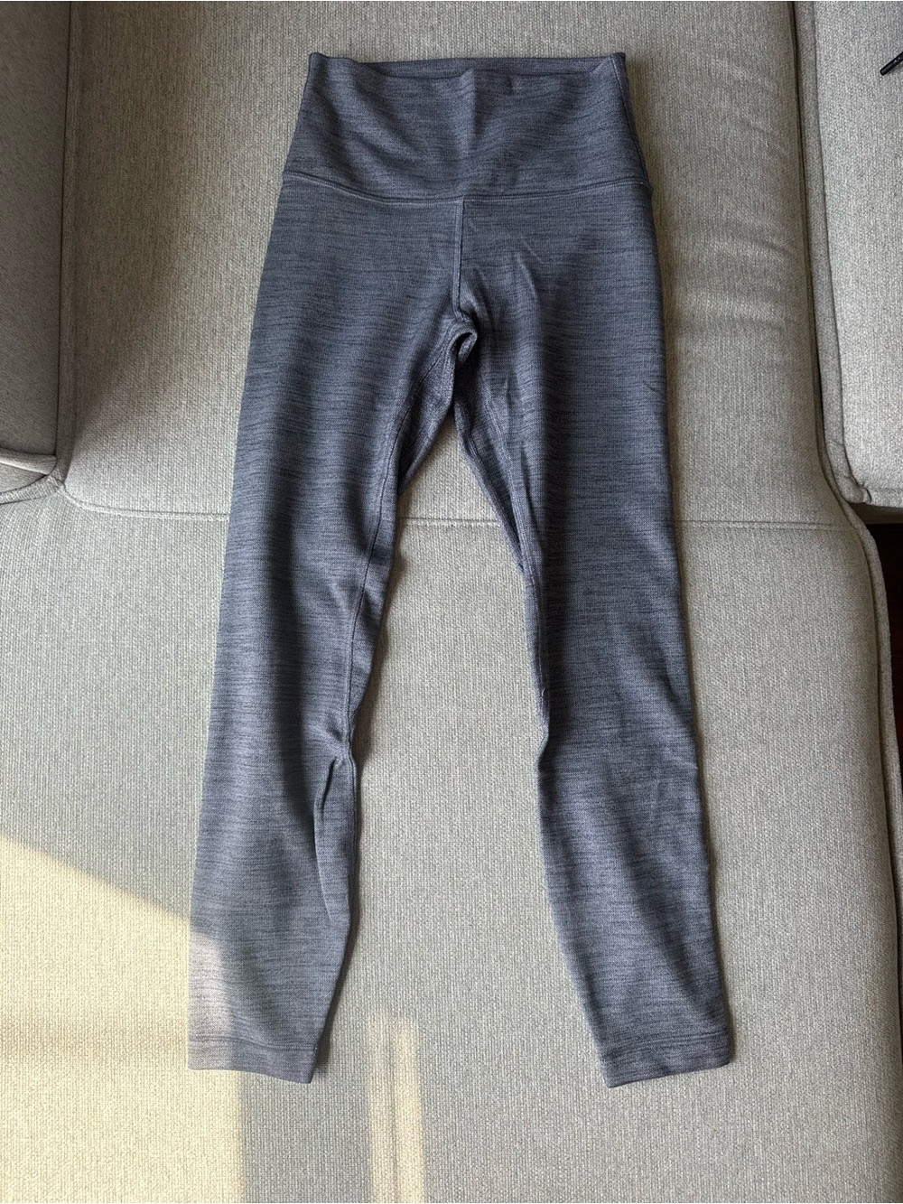 lululemon athletica Heathered Gray double lined Leggings